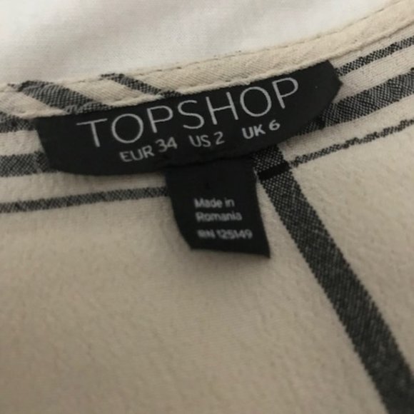 Topshop Asymmetrical Button Blouse - Picture 4 of 4